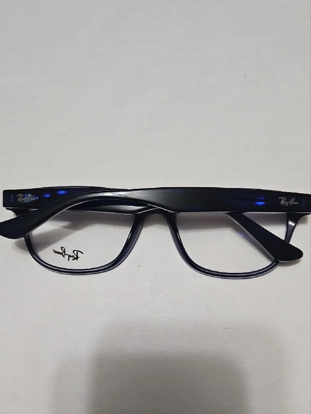 Ray-Ban RB5414 8222 Transparent Blue Rectangular Eyeglass Frames 54 19 145
